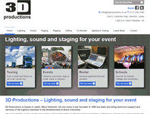 Tablet Screenshot of 3dproductions.co.uk
